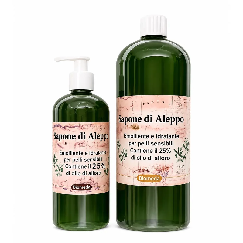 Sapone di Aleppo liquido