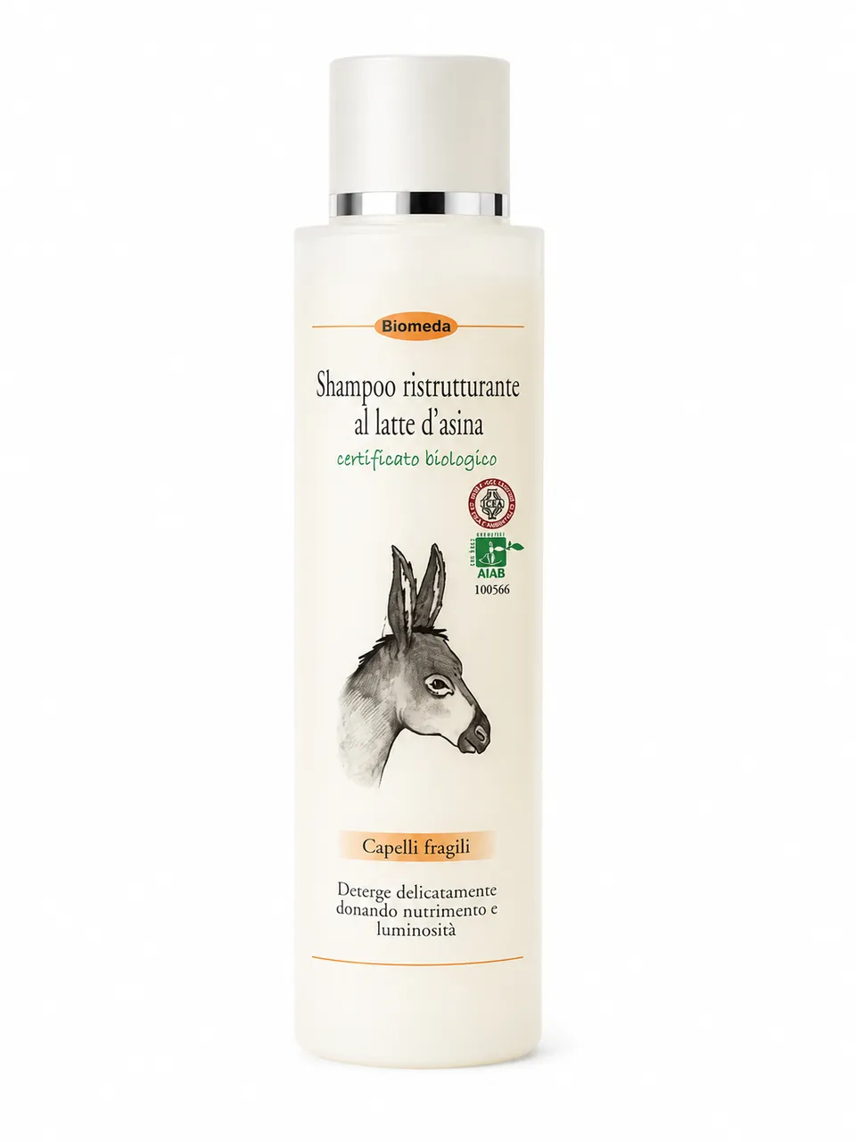 Shampoo al Latte d’Asina – Delicato, Rinforzante e Nutriente | 250 ml