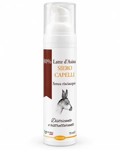Siero Capelli Senza Risciacquo con 80% Latte d’Asina.