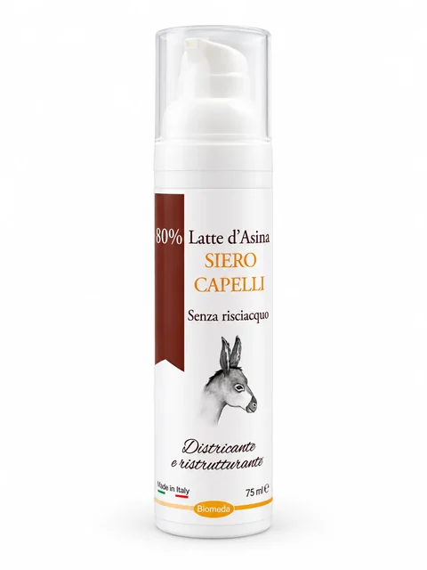 Siero Capelli Senza Risciacquo con 80% Latte d’Asina.